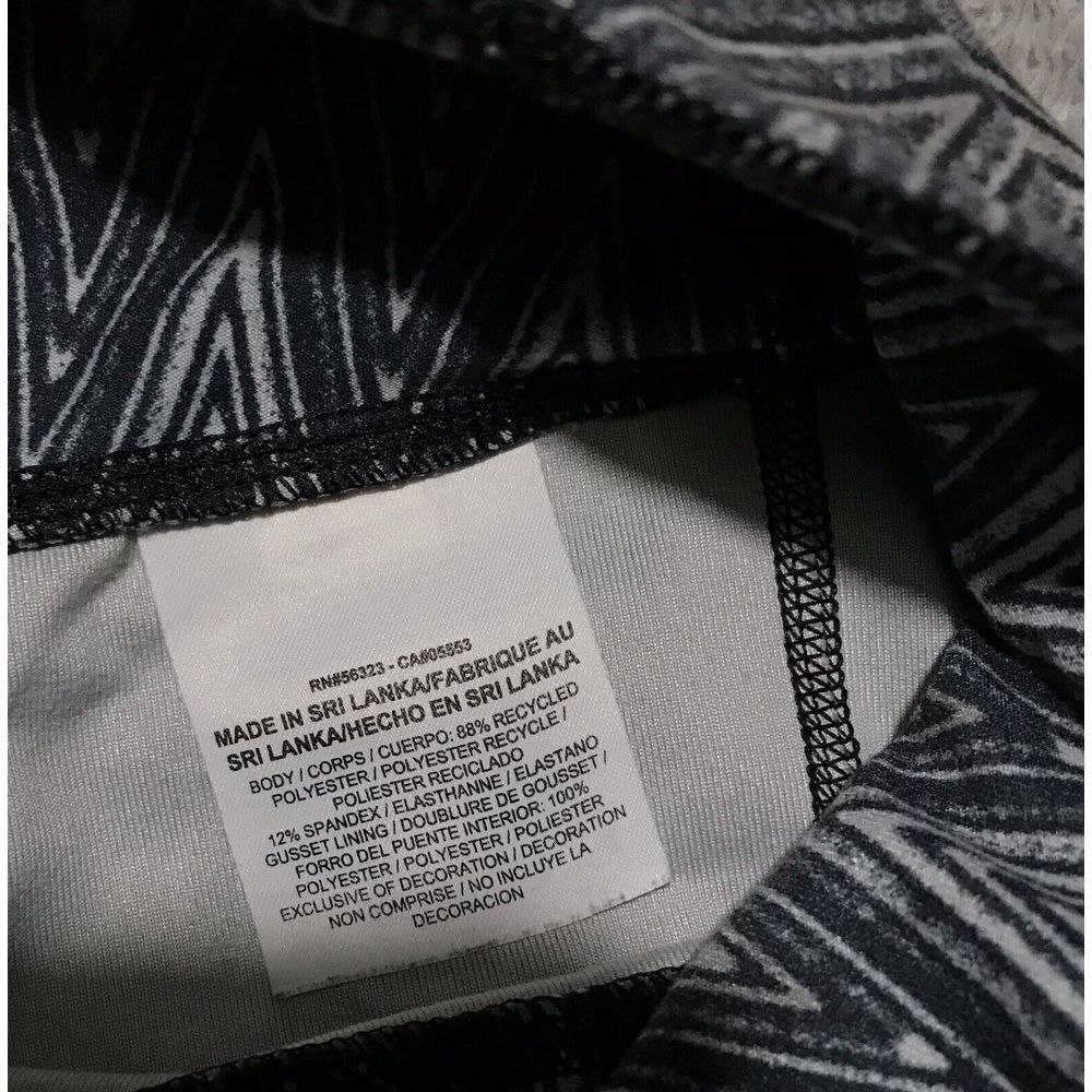 Womens Nike‎ Dri- Fit Leggings Size Large Athletic Running Pants Black Gray - Picture 10 of 11